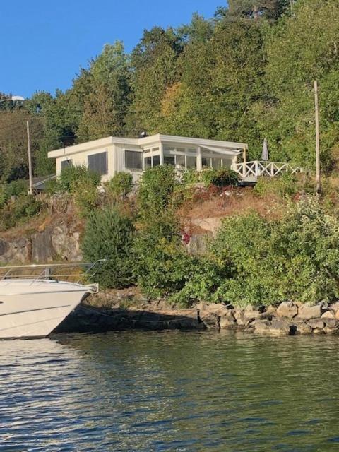 Renovated Sea Facing Cottage On The Eidanger Fjord Porsgrunn Exteriör bild